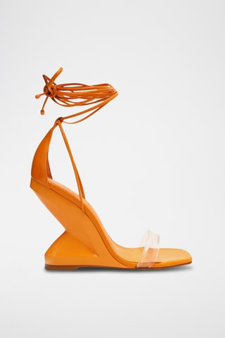 Sandalias de cuña - Naranja