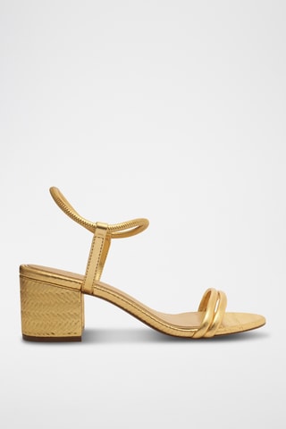 Sandalias de tacón - Dorado