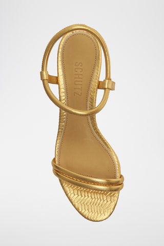 Sandalias de tacón - Dorado
