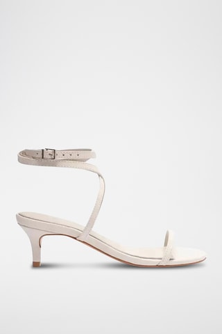 Sandalias de tacón - Blanco