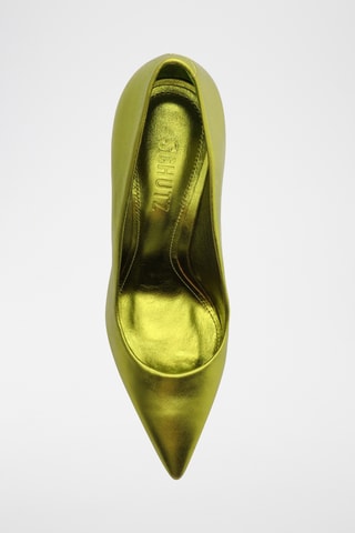Zapatos de piel de tacón - Amarillo