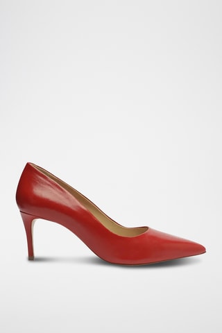 Zapatos de piel de tacón - Rojo