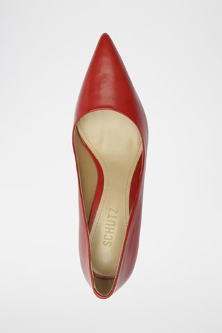 Zapatos de piel de tacón - Rojo