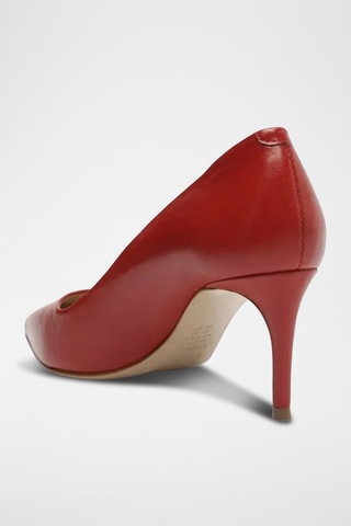 Zapatos de piel de tacón - Rojo