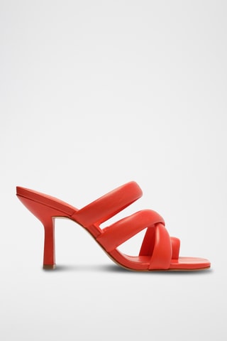 Sandalias de tacón - Rojo