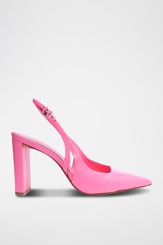 Zapatos de piel de tacón - Rosa