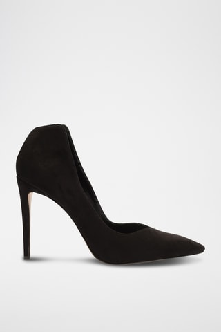 Zapatos de piel de tacón - Negro