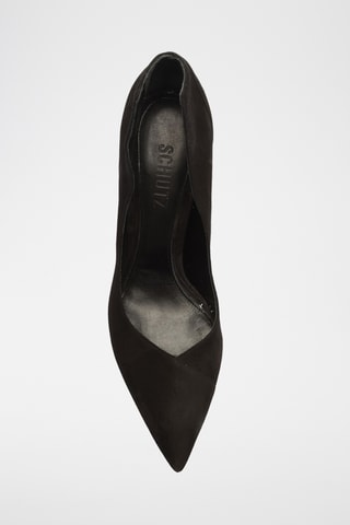 Zapatos de piel de tacón - Negro