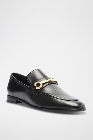 Mocasines de piel - Negro