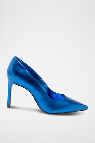 Zapatos de piel de tacón - Azul