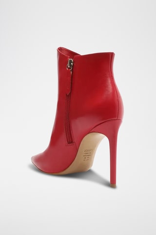 Botines de piel - Rojo