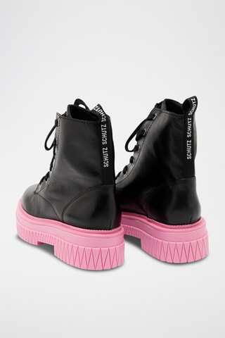 Botines de piel - Negro