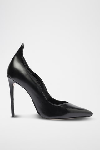 Zapatos de piel de tacón - Negro