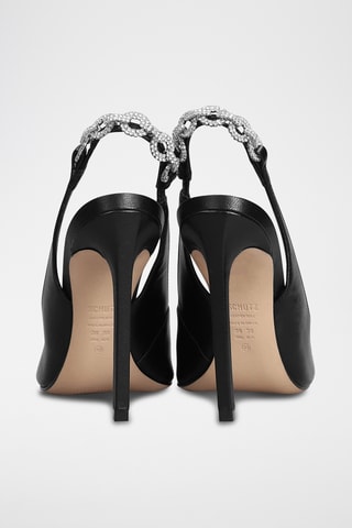 Zapatos de piel de tacón - Negro