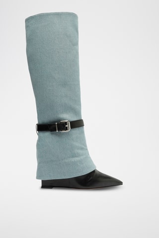Botas de piel - Negro