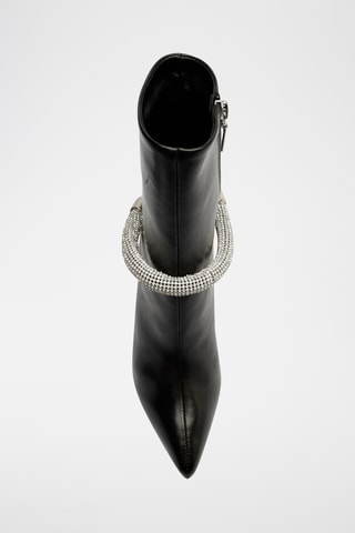 Botines de piel - Negro