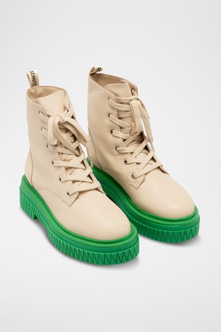 Botines de piel - Blanco