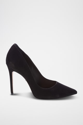 Zapatos de piel de tacón - Negro