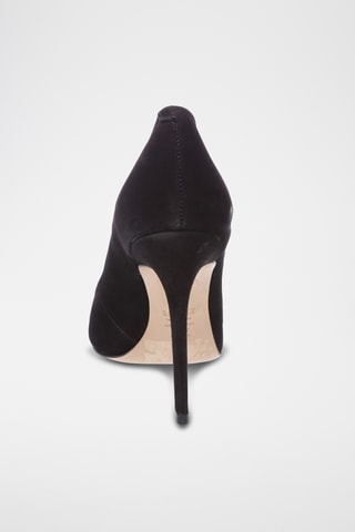 Zapatos de piel de tacón - Negro
