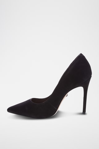Zapatos de piel de tacón - Negro