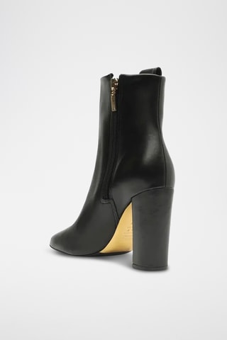 Botines de piel - Negro
