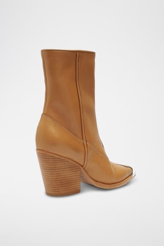 Botines de piel - Marrón