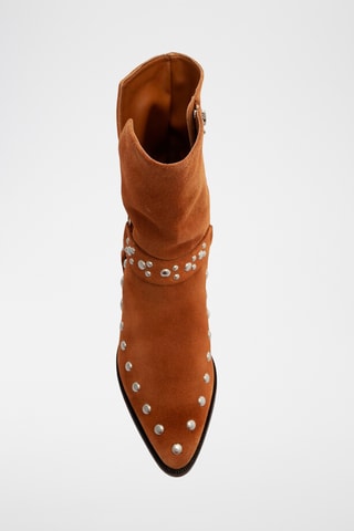 Botas de piel - Marrón