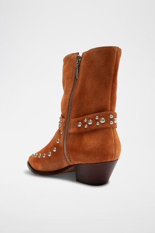 Botas de piel - Marrón