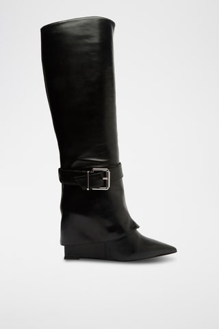Botas de piel - Negro