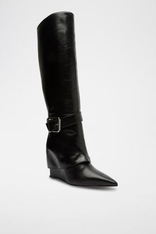 Botas de piel - Negro