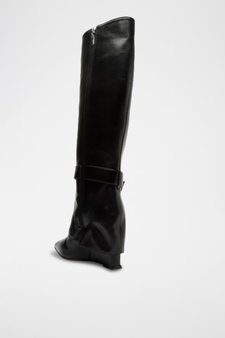 Botas de piel - Negro