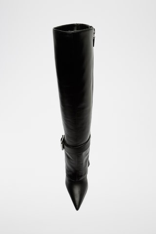 Botas de piel - Negro