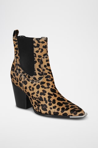 Botines Chelsea de piel - Marrón