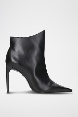 Botines de piel - Negro