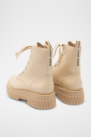 Botines de piel - Blanco