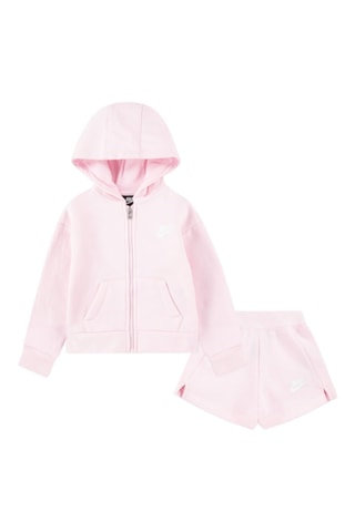 Sweat et short - Blanc et rose