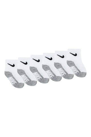 6 paires de chaussettes - Blanc, noir et gris