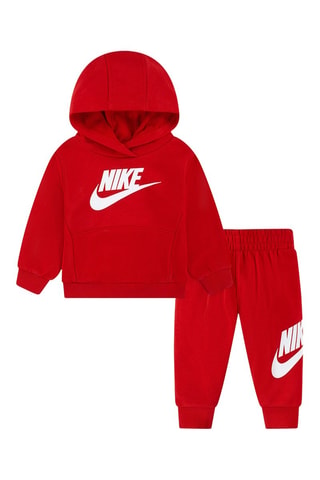 Sweat à capuche et pantalon - Blanc et rouge