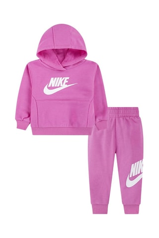 Sweat à capuche et pantalon - Blanc et rose