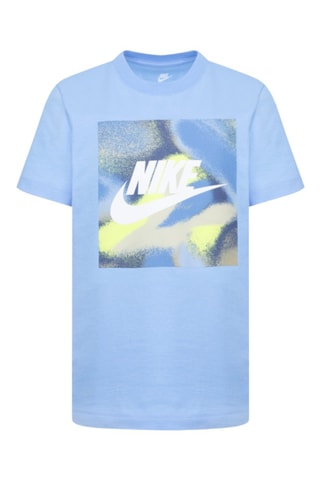 T-shirt Club Express - Nike - Blanc et bleu