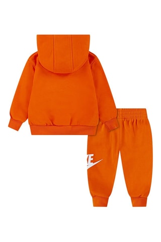 Sweat à capuche et pantalon - Blanc et orange
