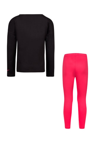 T-shirt et legging - Nike - Blanc, noir et rose