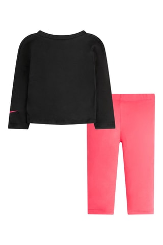 T-shirt et legging - Nike - Blanc, noir et rose