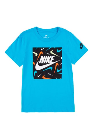 T-shirt - Nike - Blanc, noir, beige, bleu et jaune