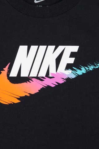 T-shirt - Blanc, noir et orange