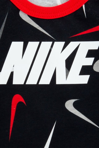 Body et short - Nike - Blanc, noir et rouge