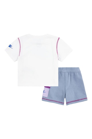 Tshirt et short Reimagine - Blanc et bleu