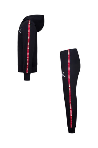 Sweat à capuche et pantalon - Jordan - Blanc, noir et rouge
