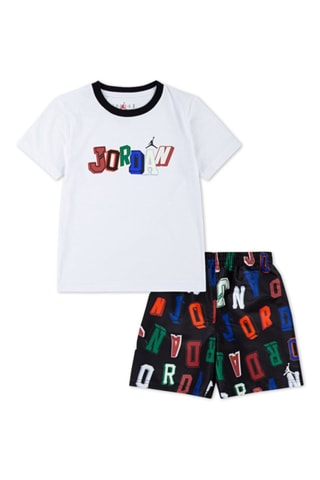 Tshirt et short Court Of Legends - Blanc, noir et orange