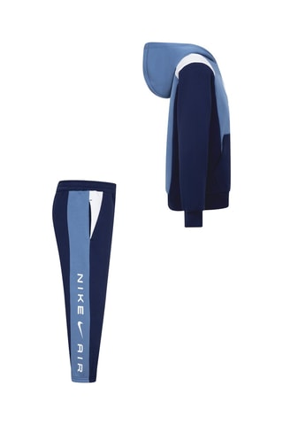 Sweat à capuche et pantalon - Nike - Blanc et bleu